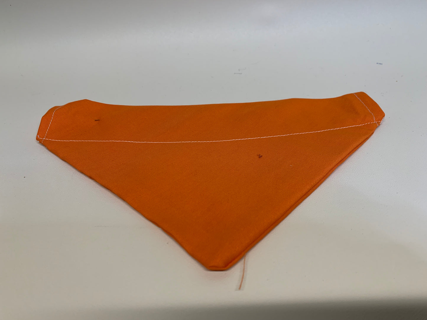Dog Bandana -Blaze Orange - for 1 1/2 inch collar