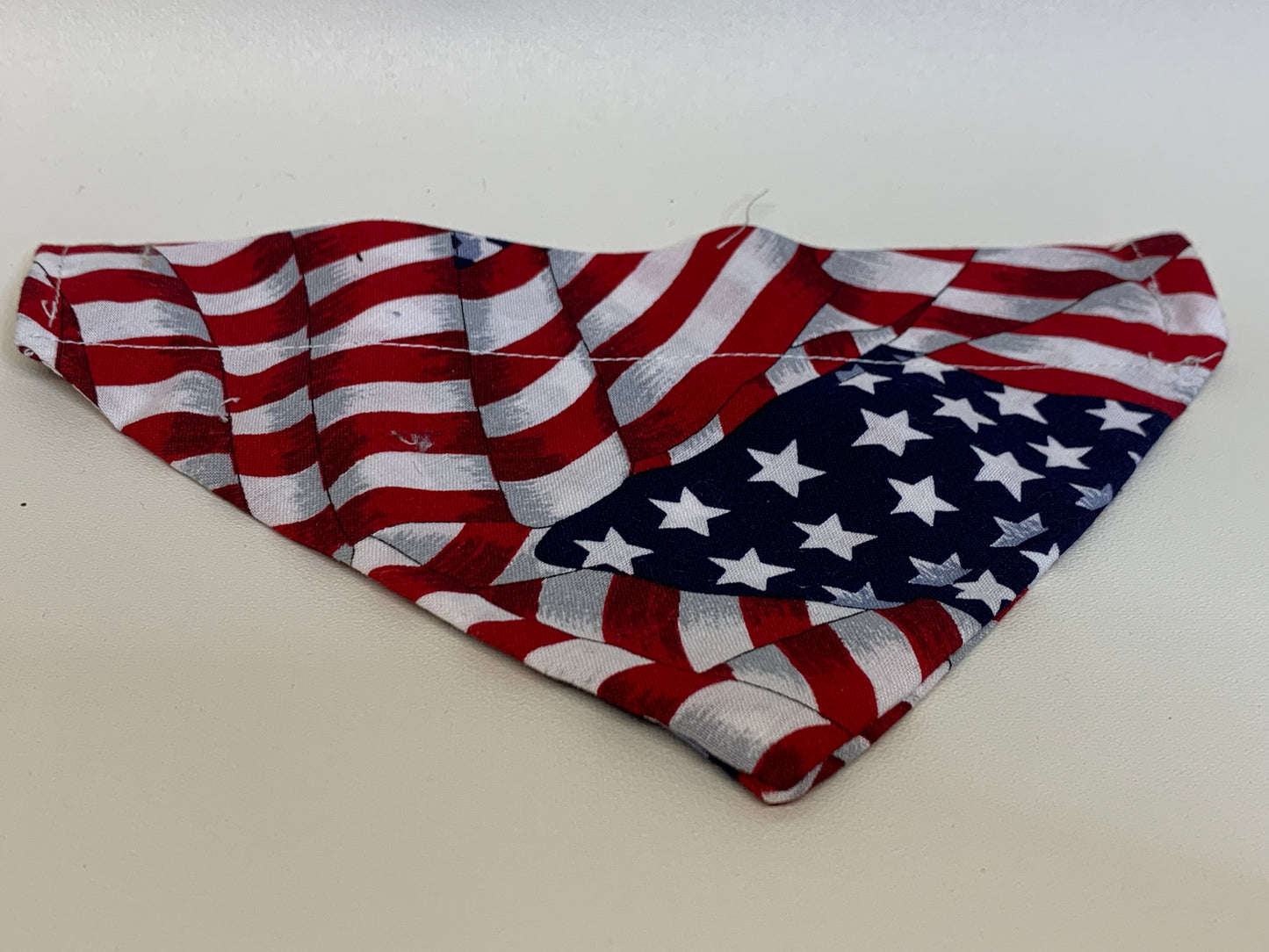 Dog Bandana -American flag - for 1 inch collar