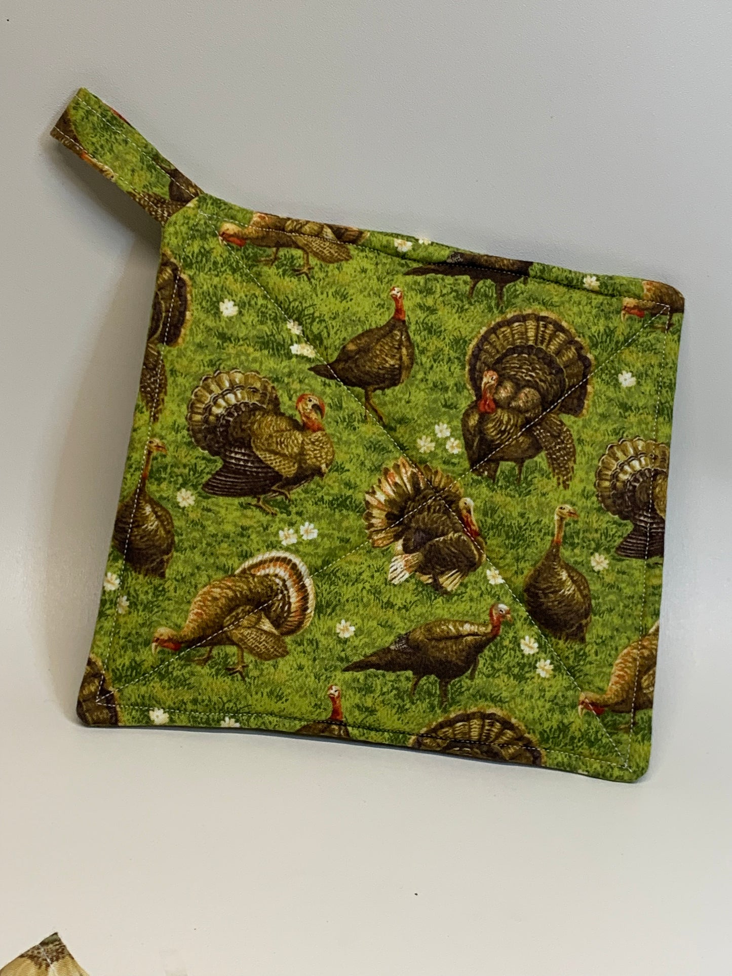 Potholder - Turkeys