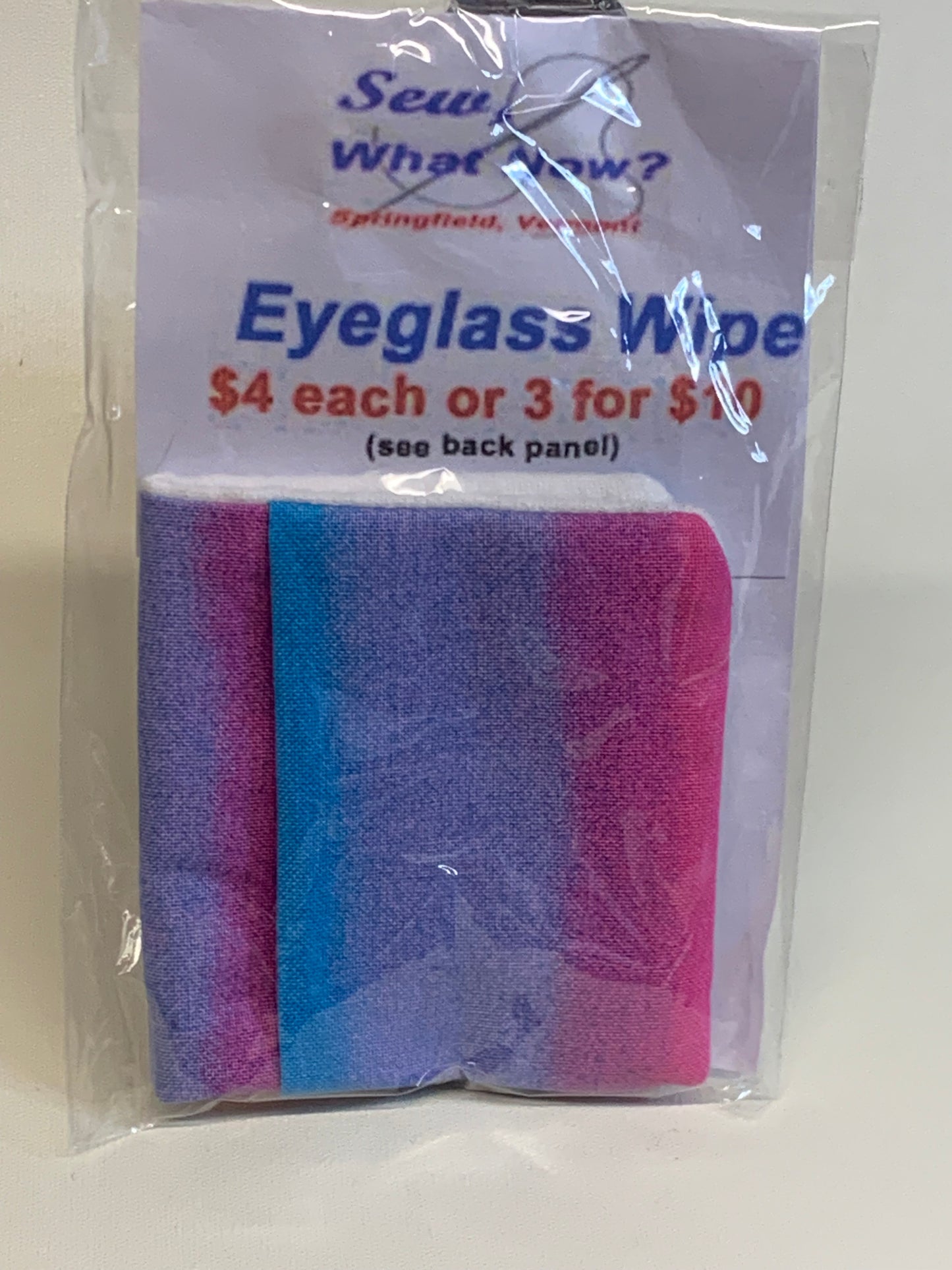 Eyeglass Wipe -Pink and blue