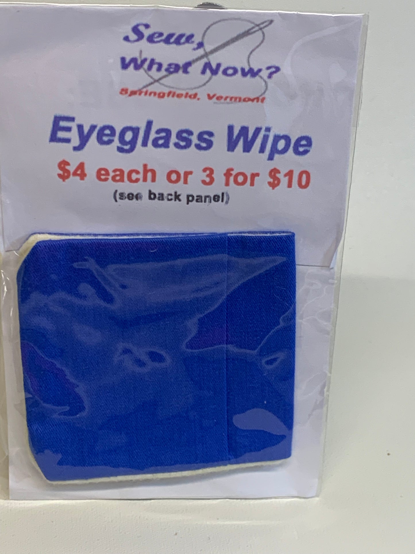 Eyeglass Wipe -Blue