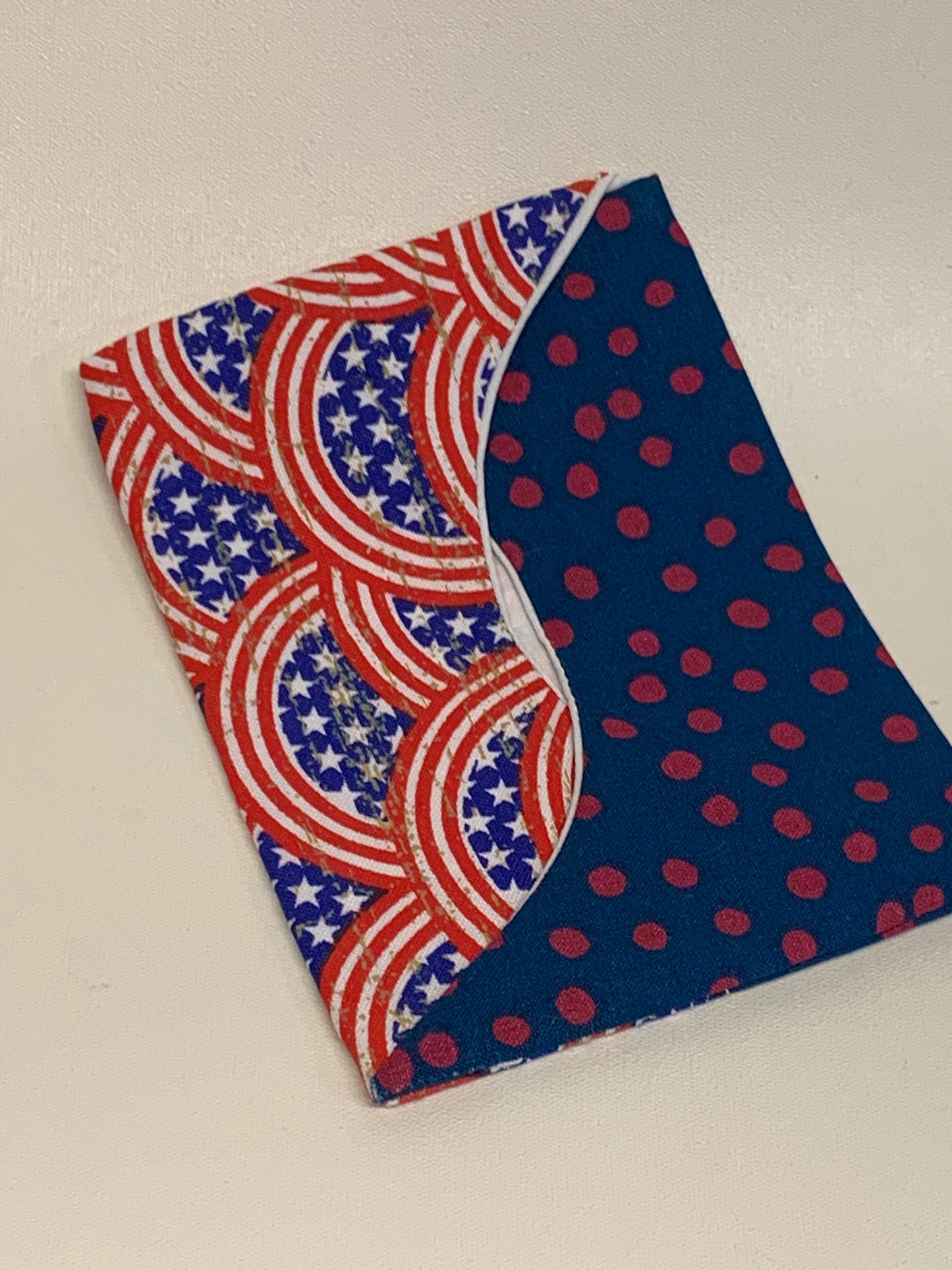 Pocket Size Tissue Holder - Red White and Blue