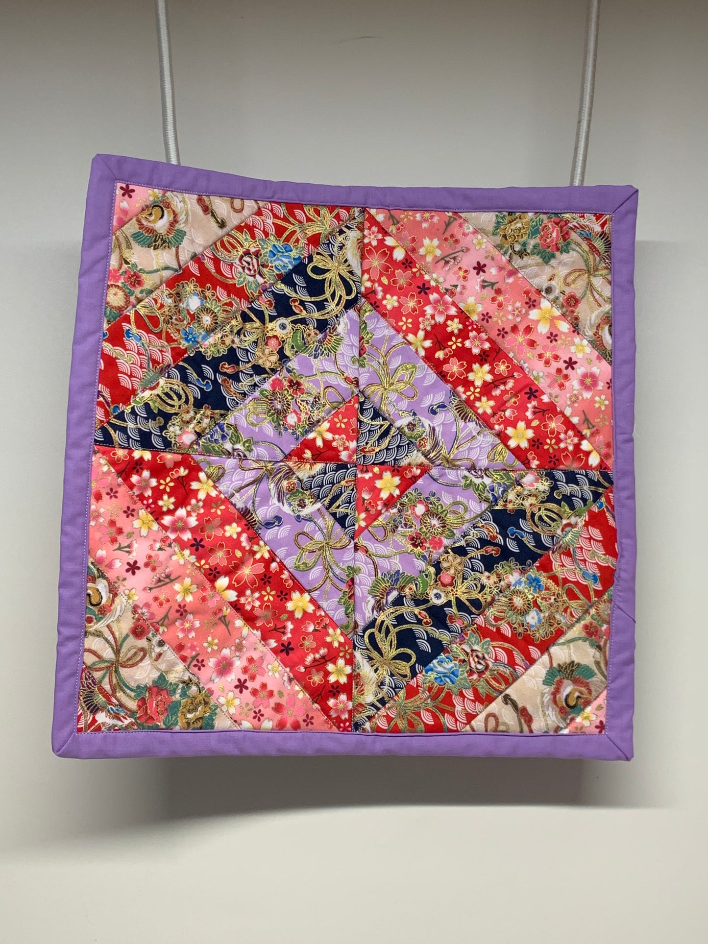 Centerpiece Mat - Multicolor Floral Geometric - 16" x 16"