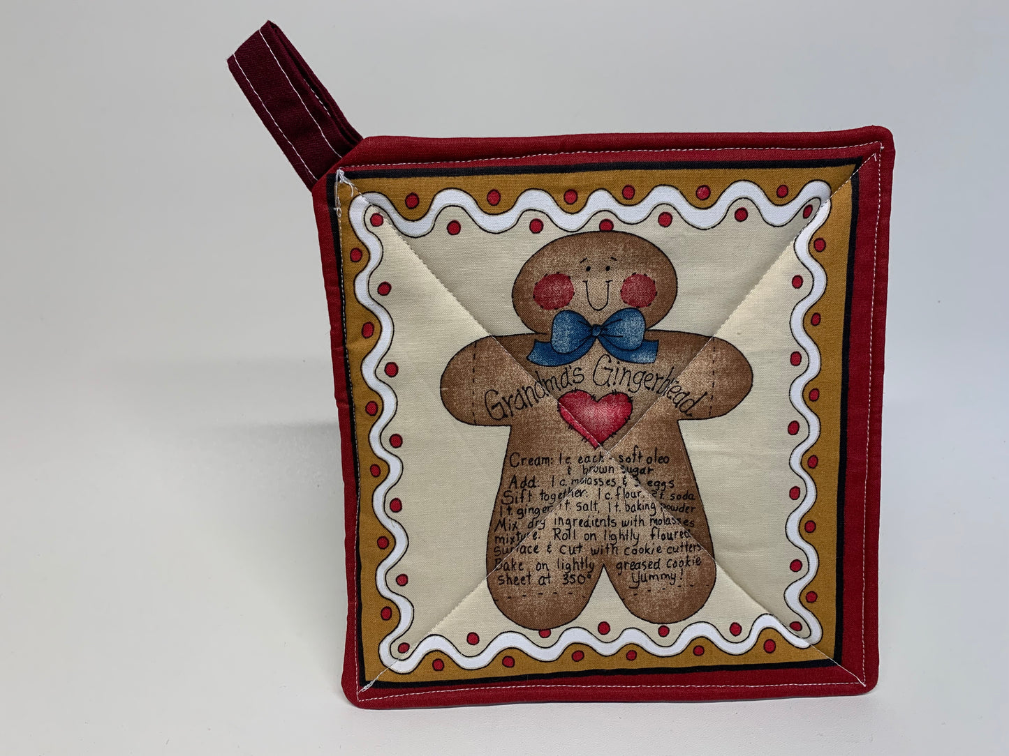 Potholder -Gingerbread Man