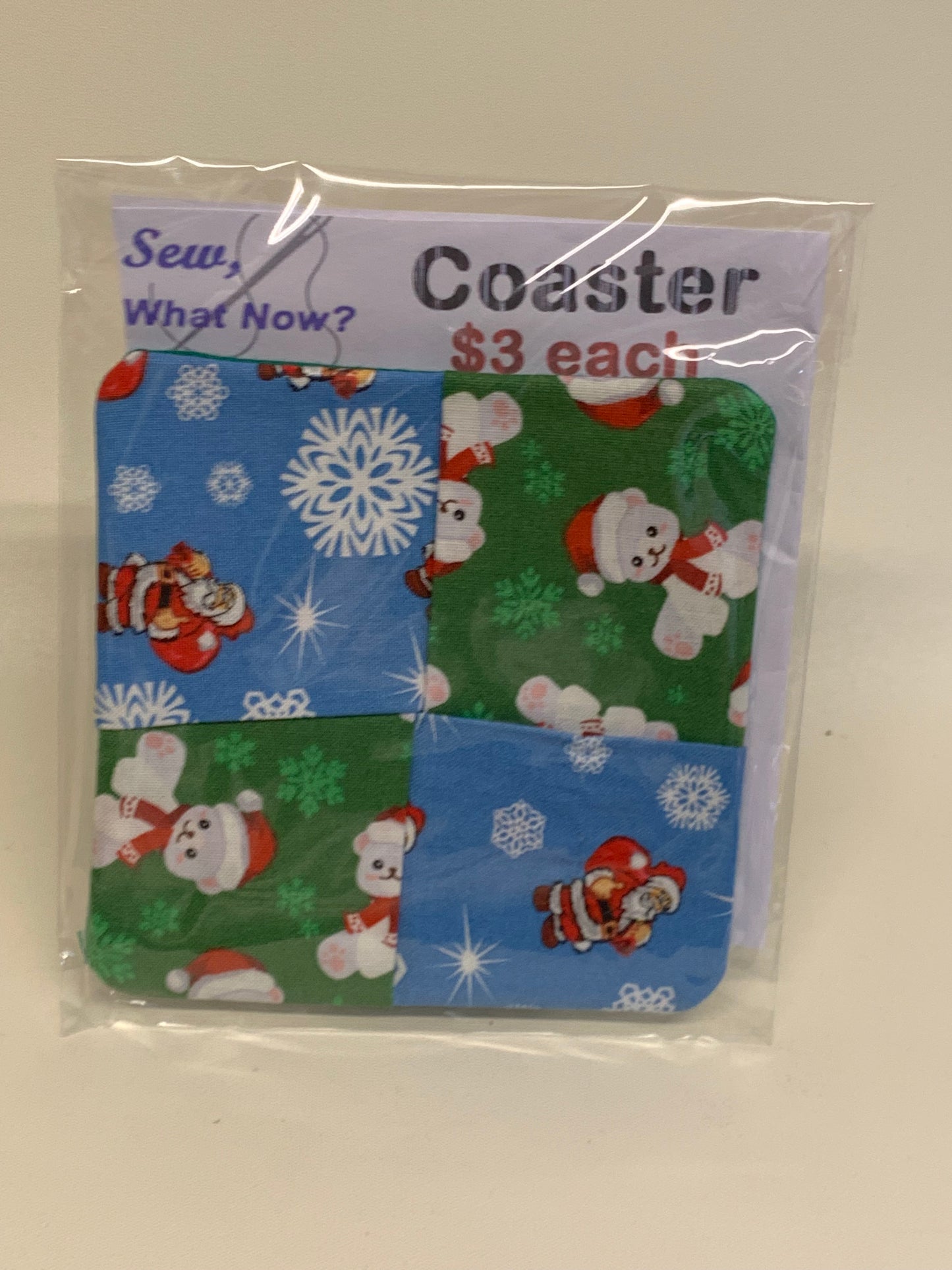 Coaster - Blue and green X-Mas