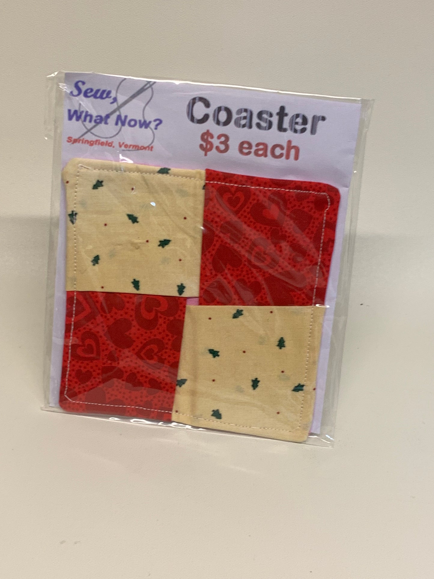 Coaster - Red and Beige
