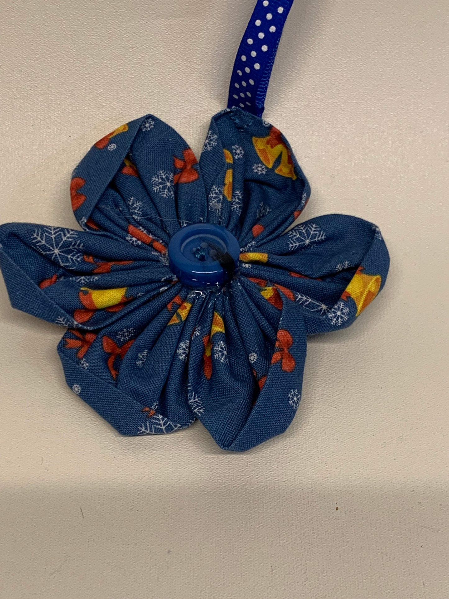 Christmas Ornament - Blue - approx. 4.5" Tall
