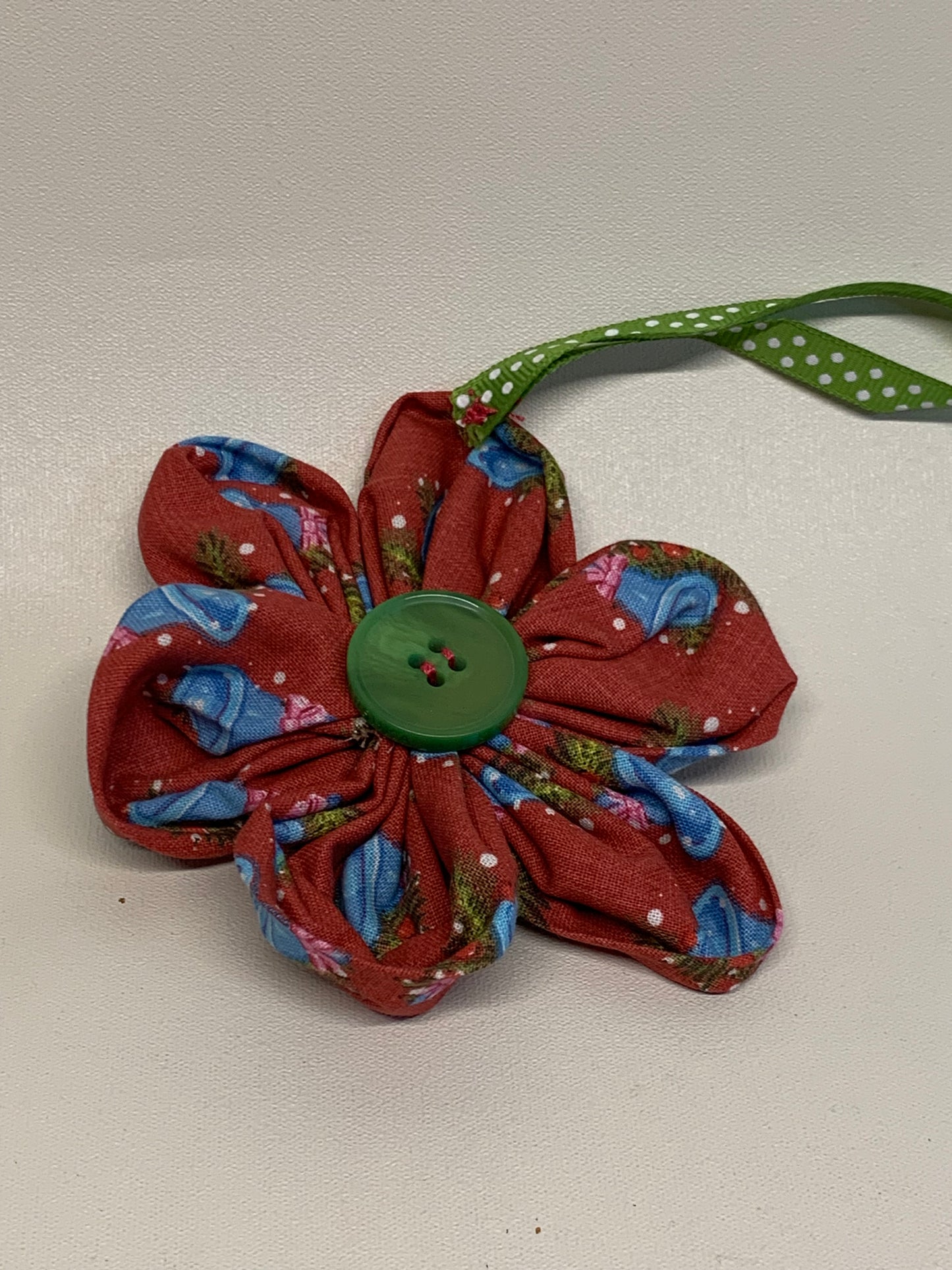 Christmas Ornament - Red and blue - approx. 4.5" Tall