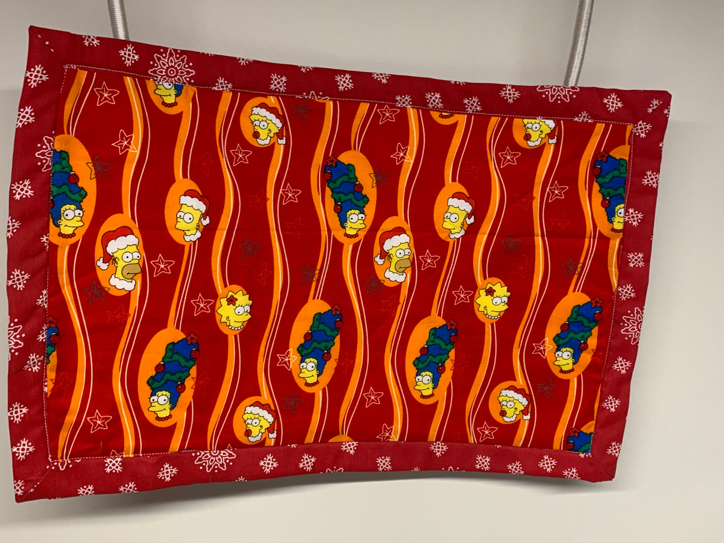 Placemat -Red with Simpsons- 11 1/2" x 17"
