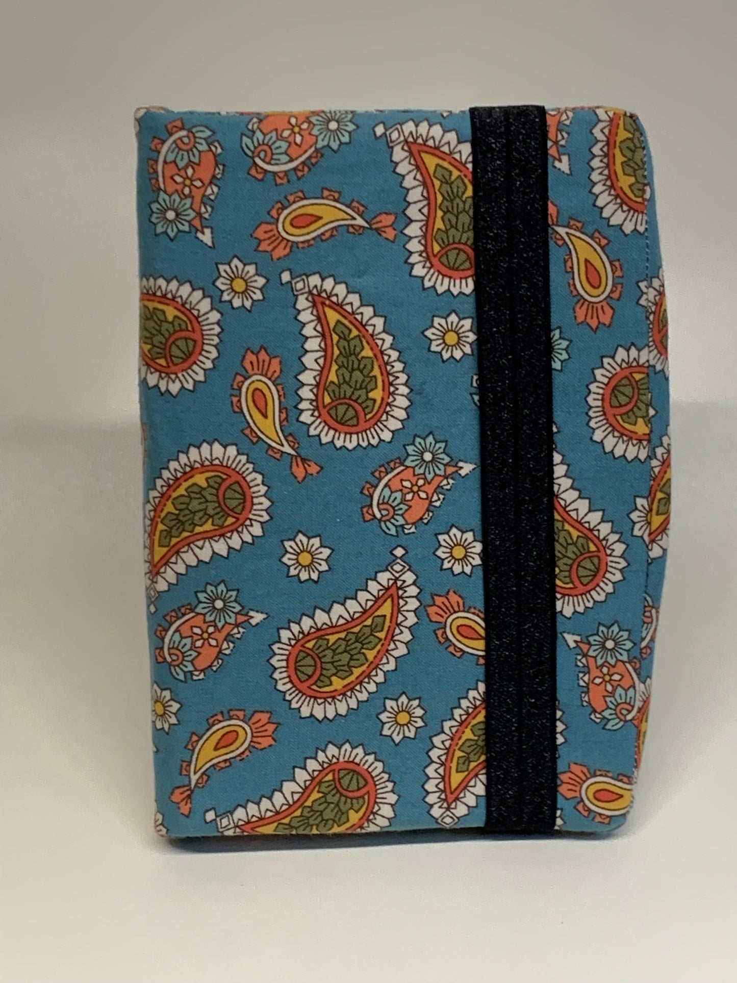 Notebook Cover - 4" X 6" - Sage with paisley