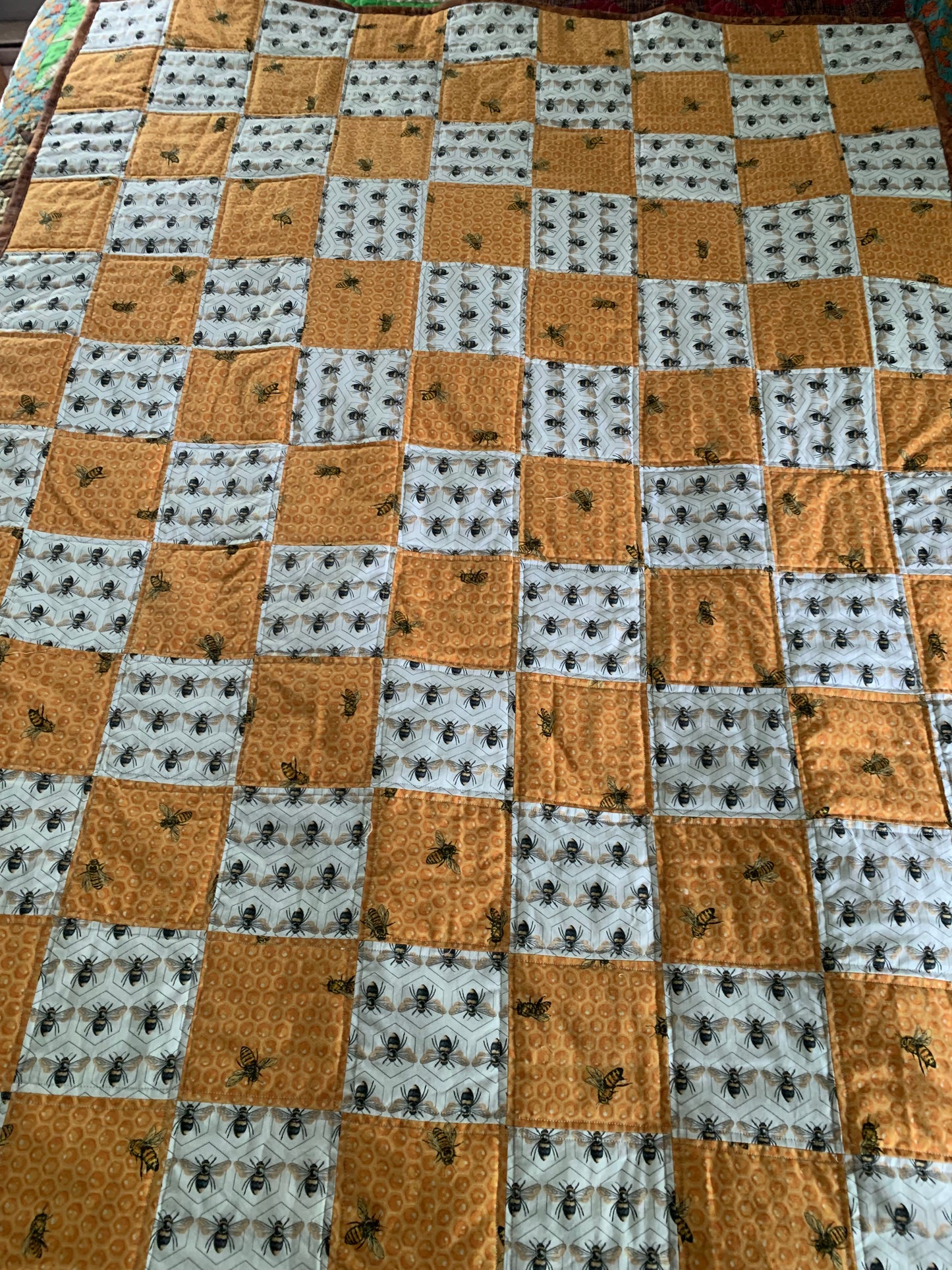 Quilt - 41" x 54" -Bees