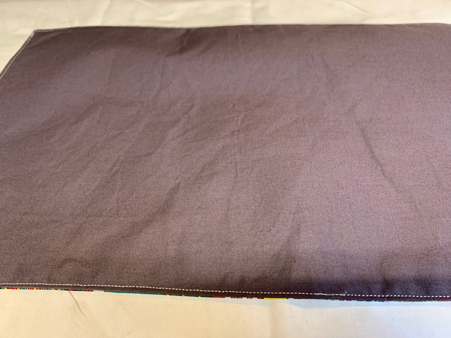 Placemat - Bingo and bowling on one side and solid grey on the other side - 11 1/2" x 17"