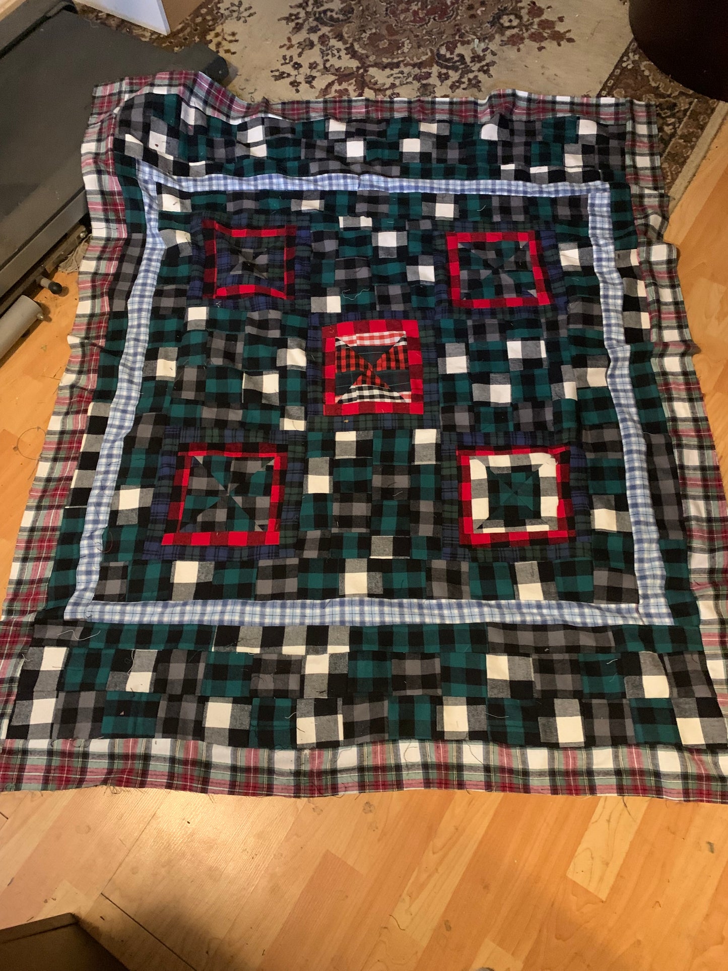 All Flannel Scrappy Lap Quilt