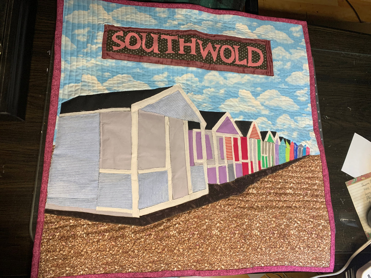 Applique wall hanging - Southwold, England.