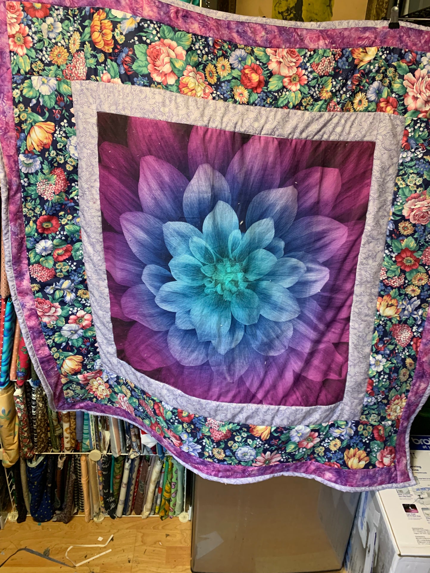 Lap quilt - florals