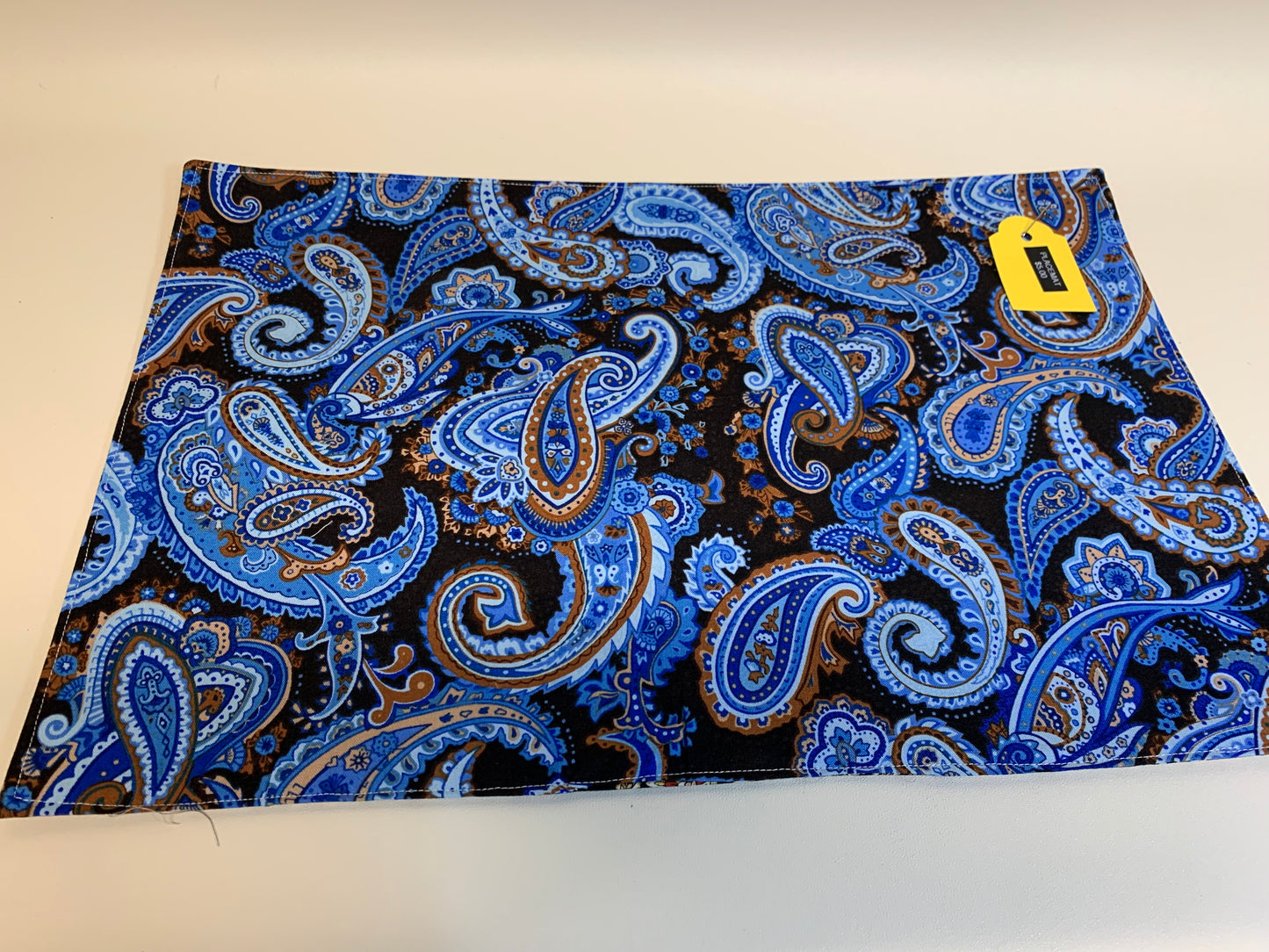 Placemat -  Blue Paisley - 11 1/2" x 17"