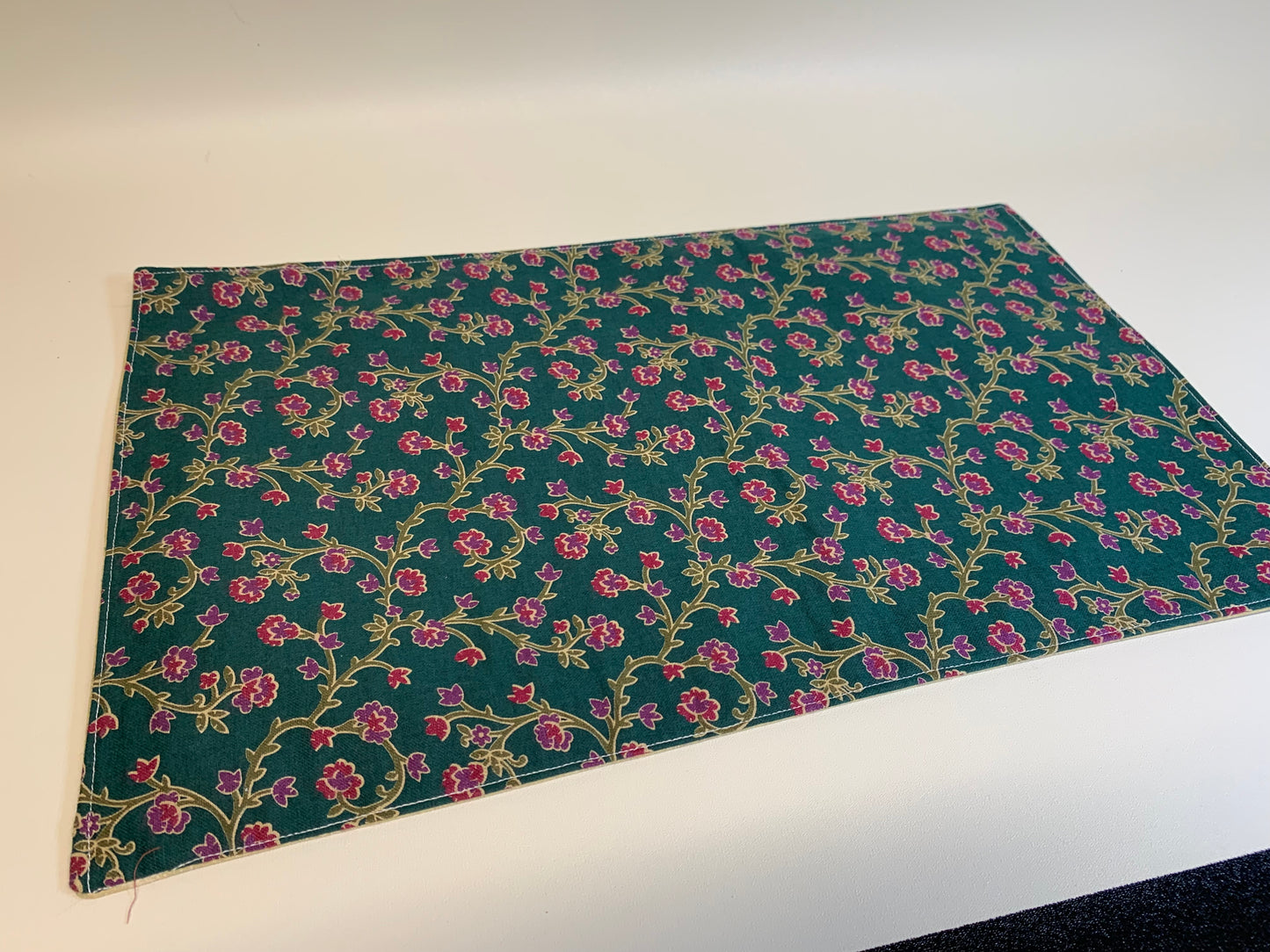 Placemat -Blue/Green plaid  -   11 1/2" x 17"