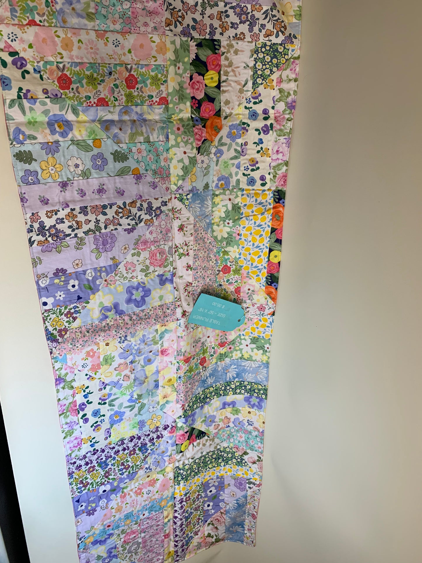 Table Runner - Multicolored Floral - 50" x 16"