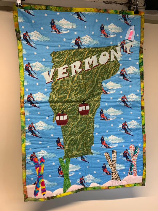 Vermont Skiing Applique - 22" X 31"
