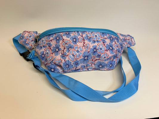 Fanny Pack - Blue flowers