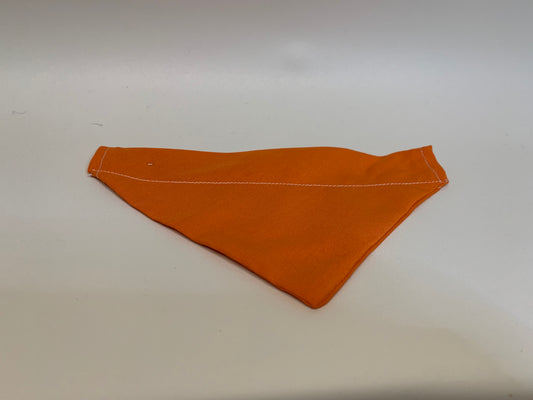 Dog Bandana - Blaze Orange -  for 1  inch collar