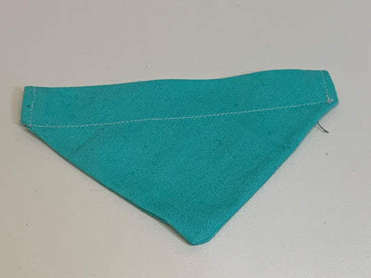 Dog Bandana  -Teal-  for 1/2  inch collar
