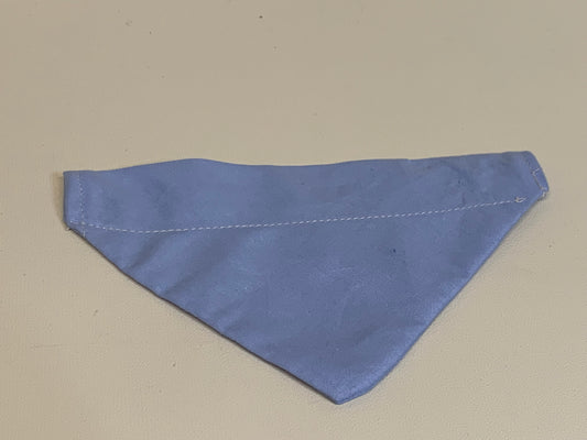Dog Bandana  - Light Blue -  for 1/2  inch collar