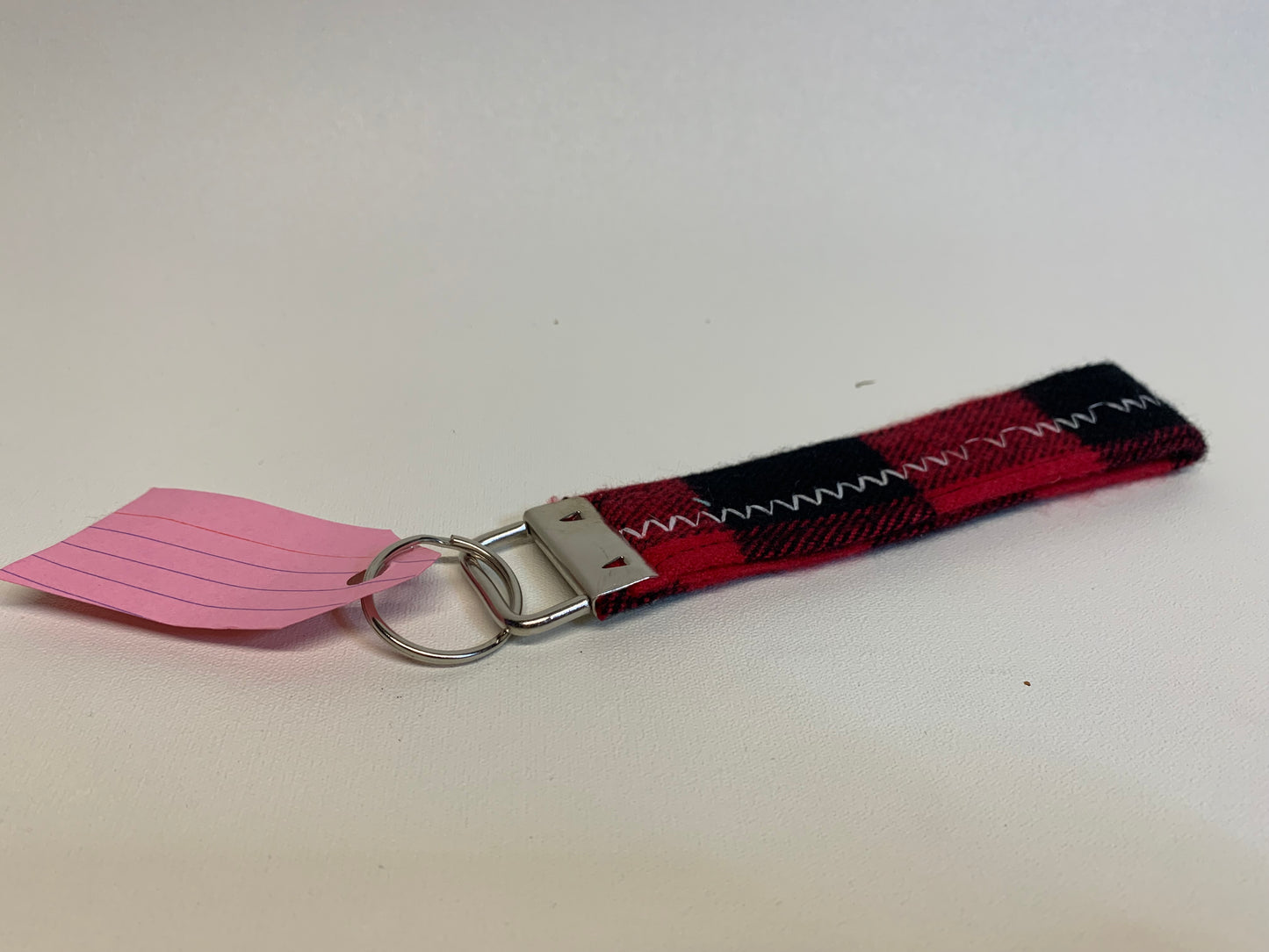 Key FOB - Red plaid