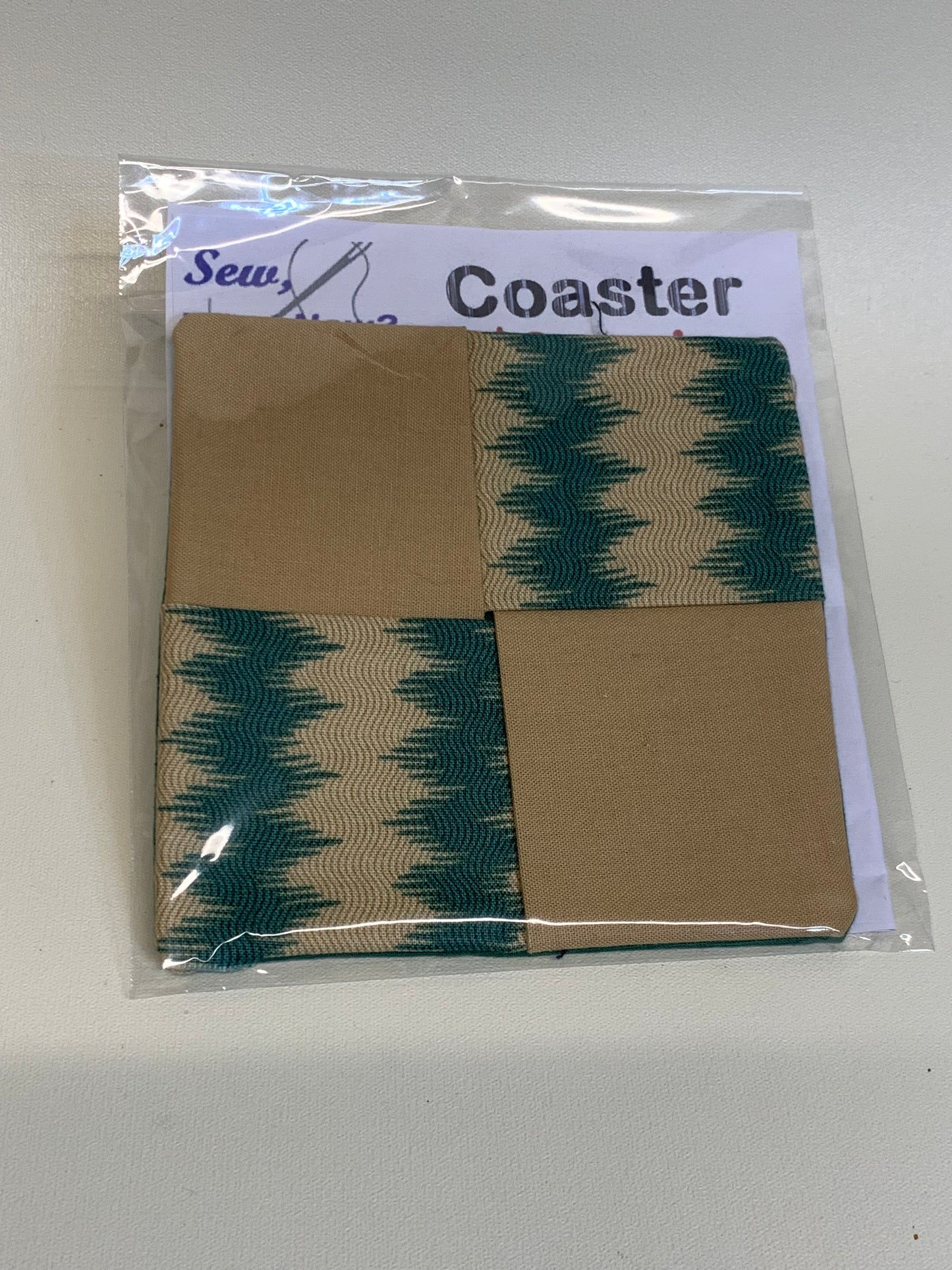 Coaster - Tan and green