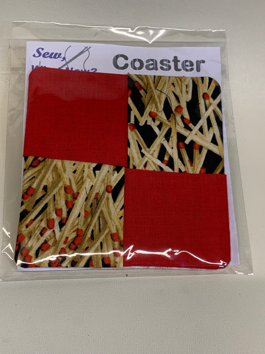 Coaster - Matches with Red