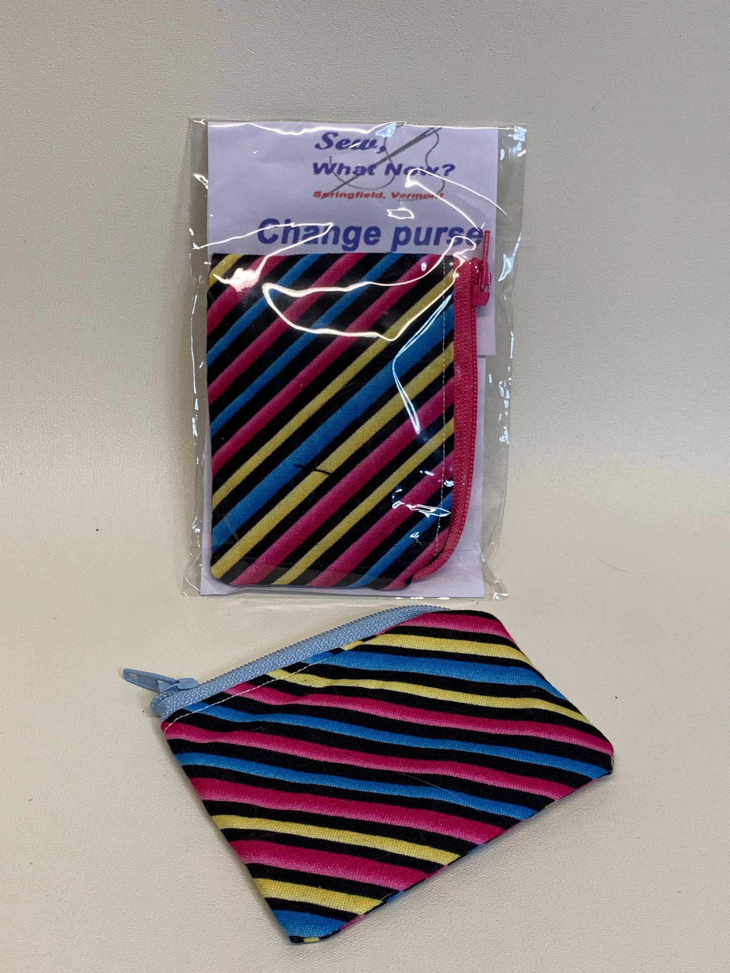 Change Purse - Multicolor stripes