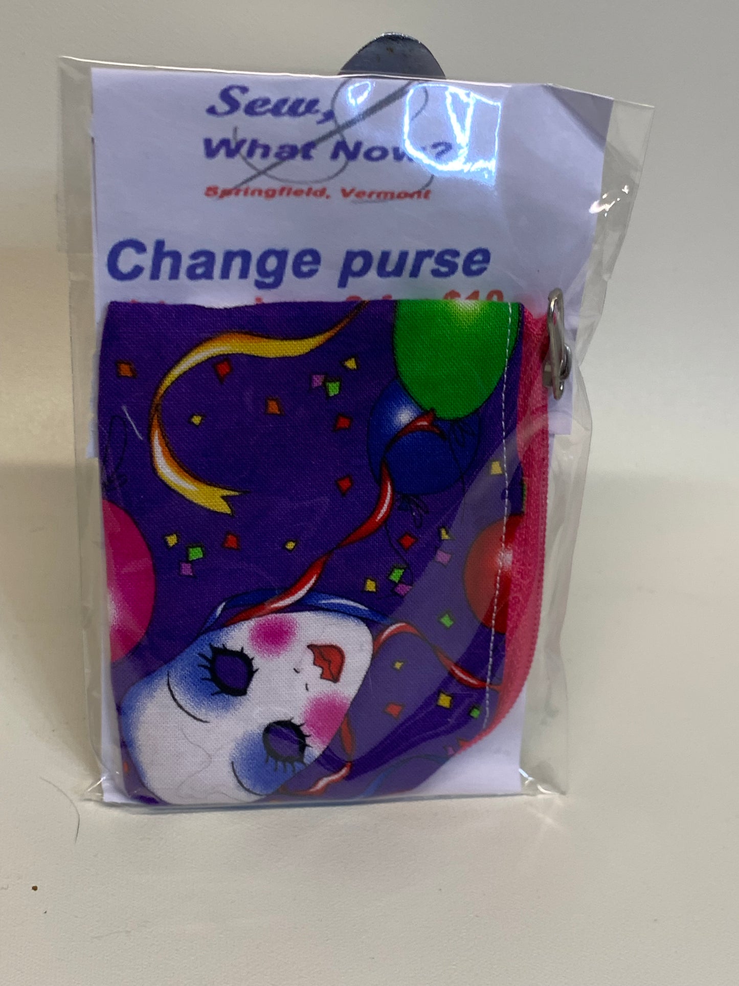 Change Purse - Purple with balloons