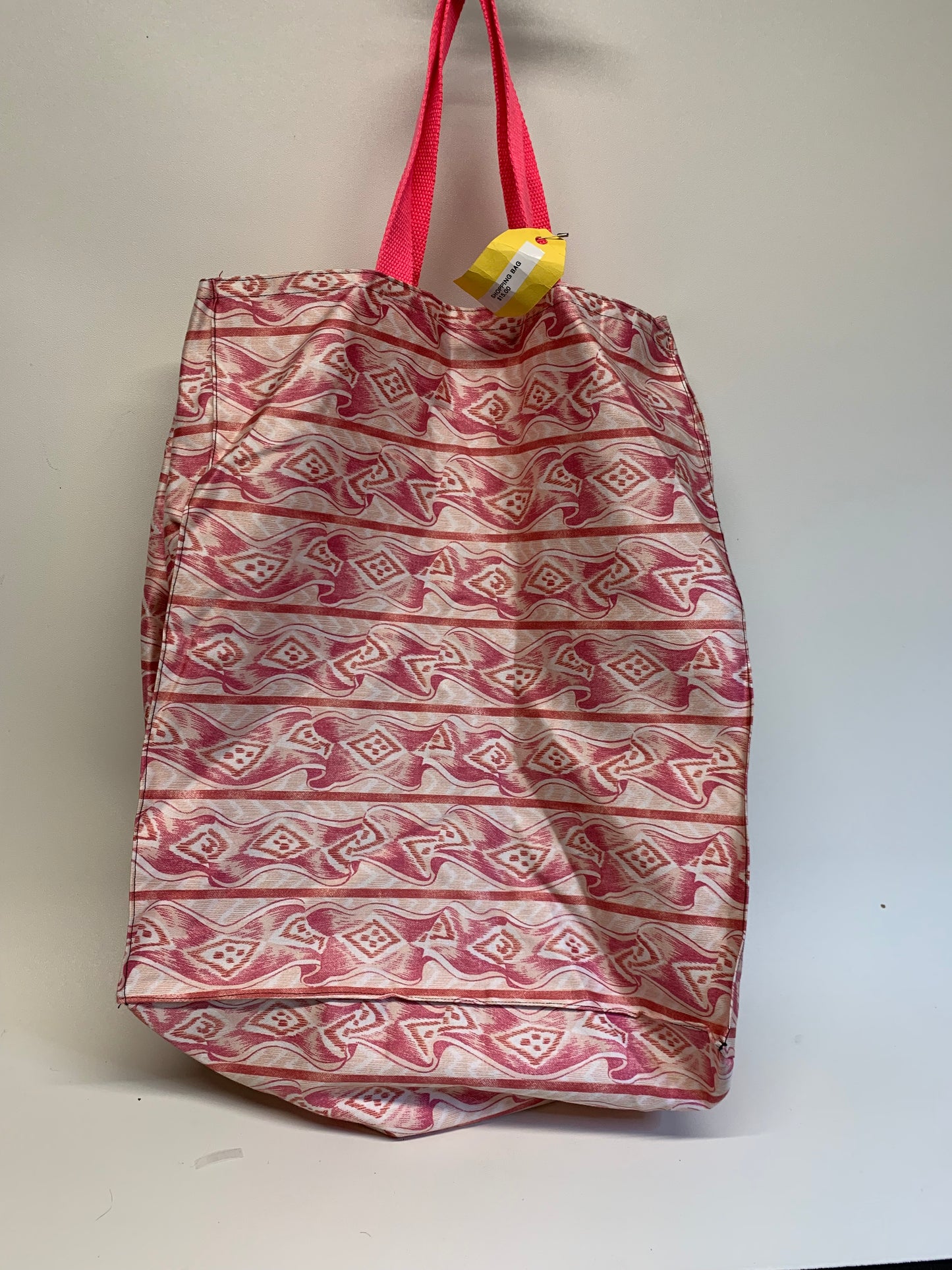 Shopping Bag - Heavy duty fabric.  Fully lined.  Pink color
