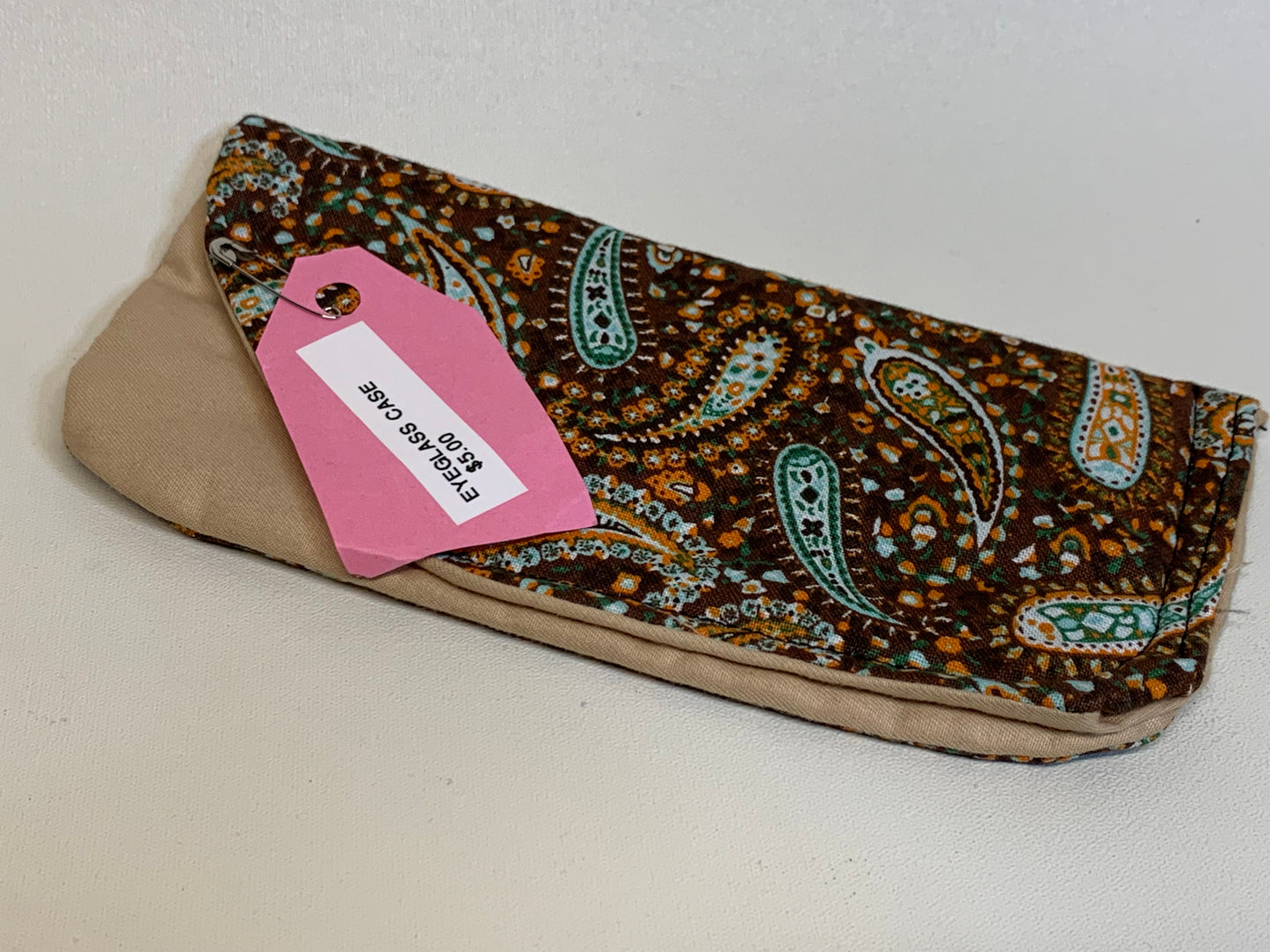 Eyeglass Case - Brown paisley