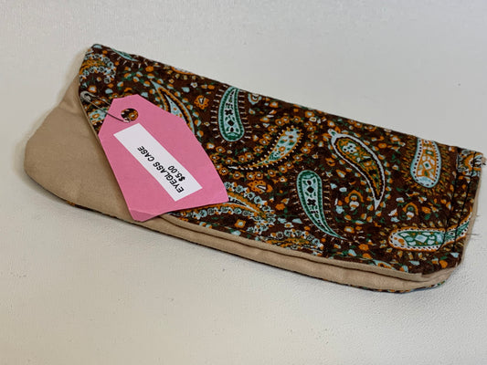 Eyeglass Case - Brown paisley