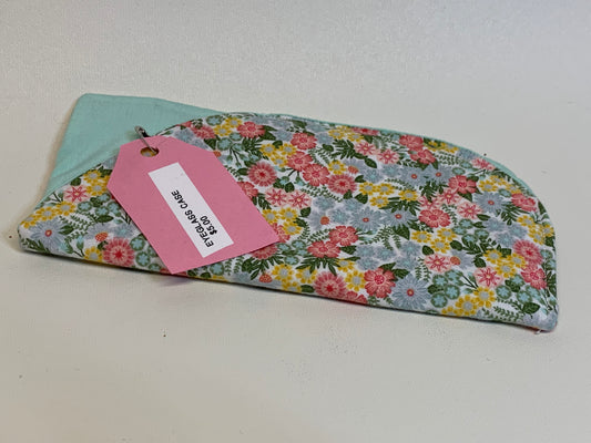 Eyeglass Case - Pink and yellow flowers