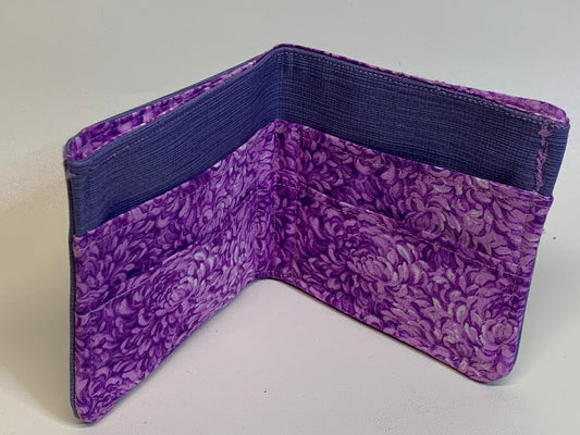 Bi-fold Wallet - Light Purple (vinyl) and purple inside