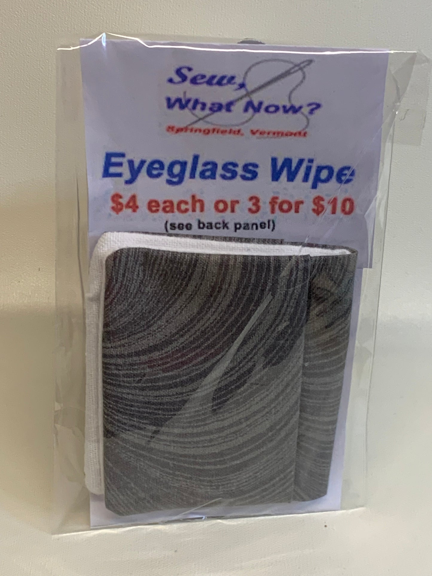 Eyeglass Wipe - grey swirls