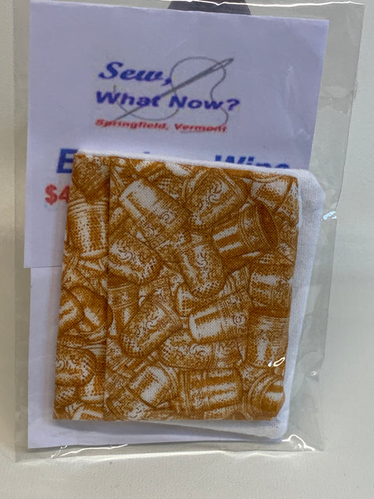 Eyeglass Wipe -Tan thimbles