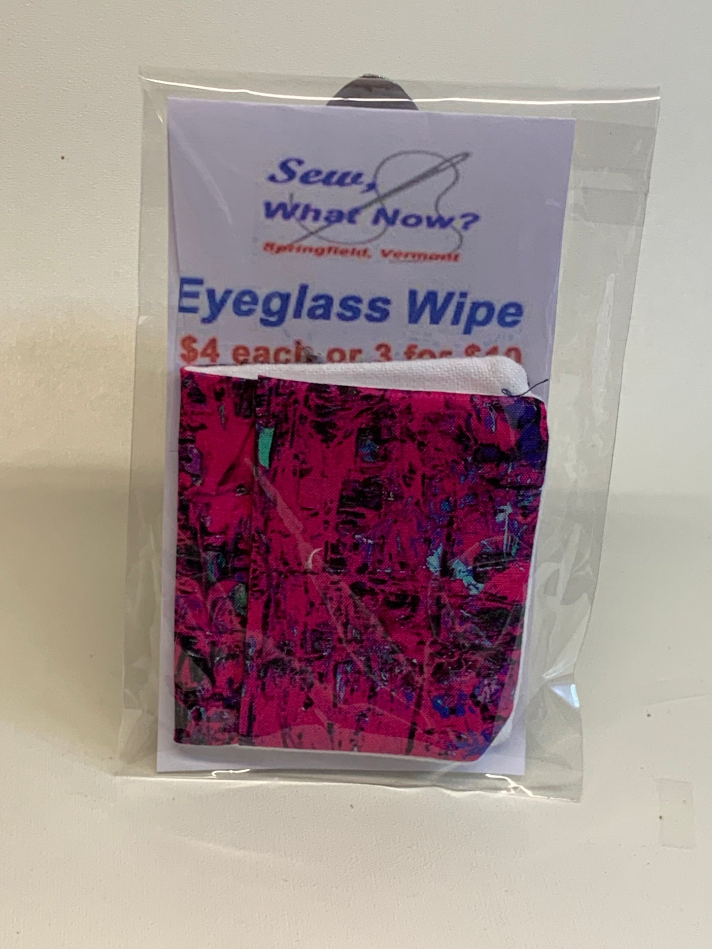 Eyeglass Wipe -Fuchsia