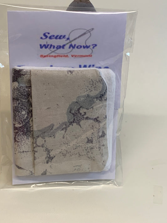 Eyeglass Wipe -Tan/grey marble