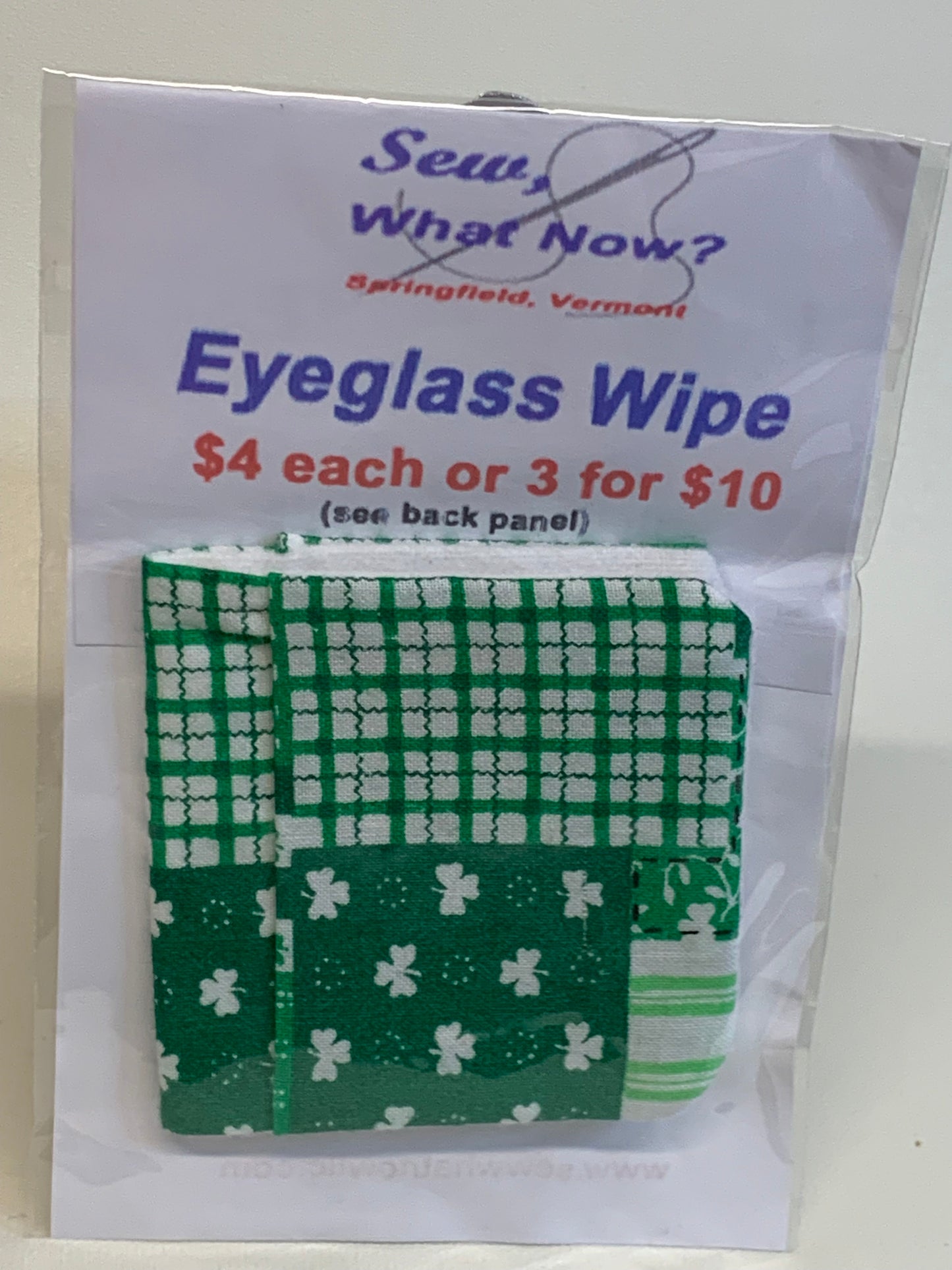Eyeglass Wipe -Patriotic - Shamrocks
