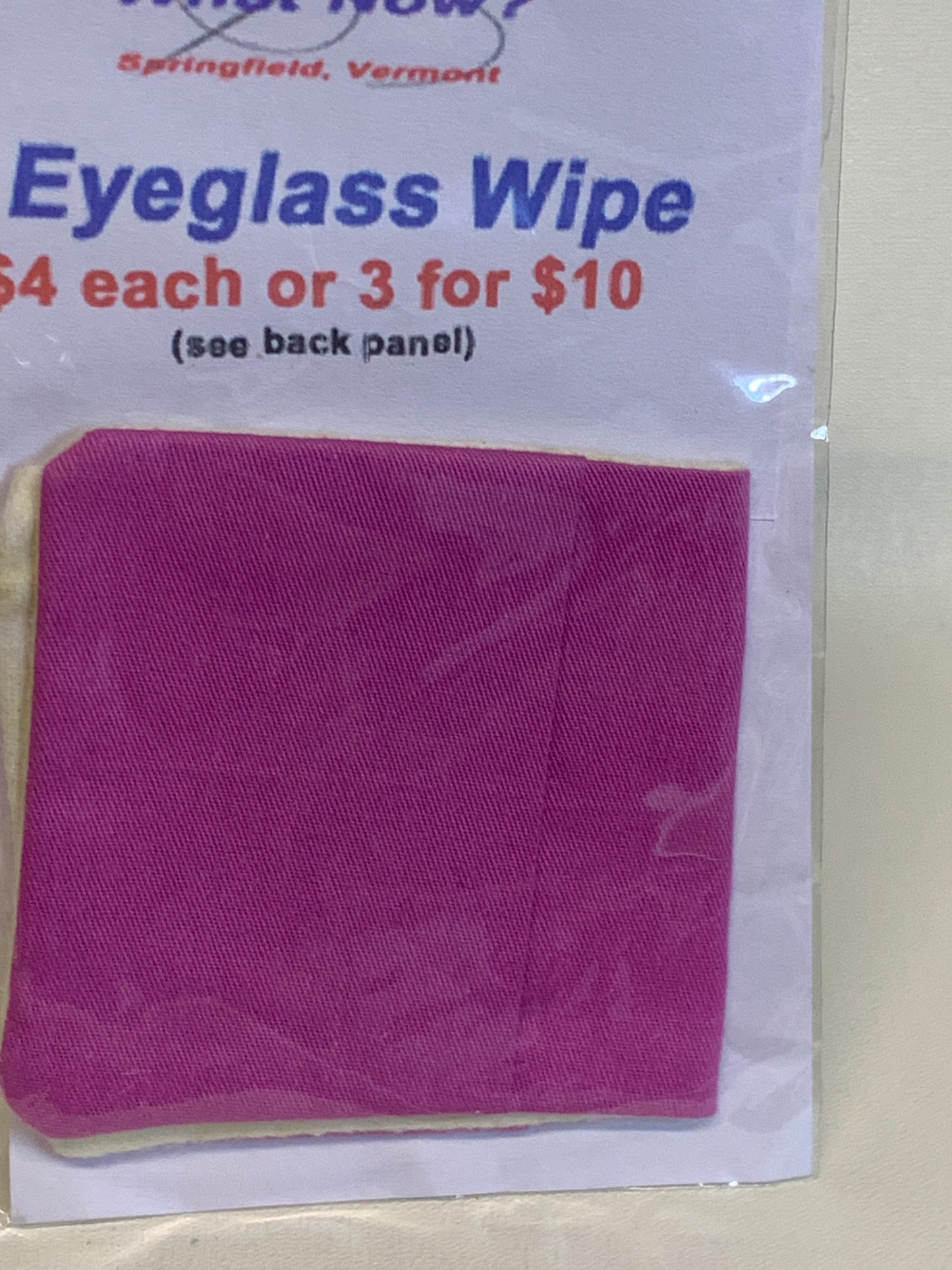 Eyeglass Wipe - Pink