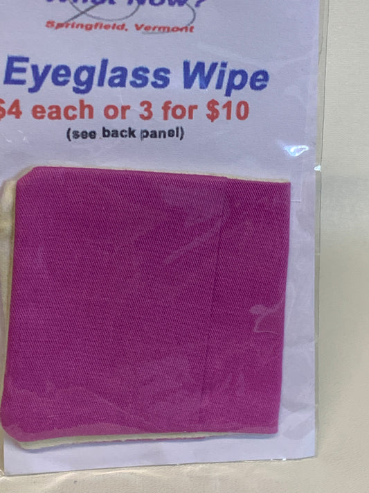 Eyeglass Wipe - Pink