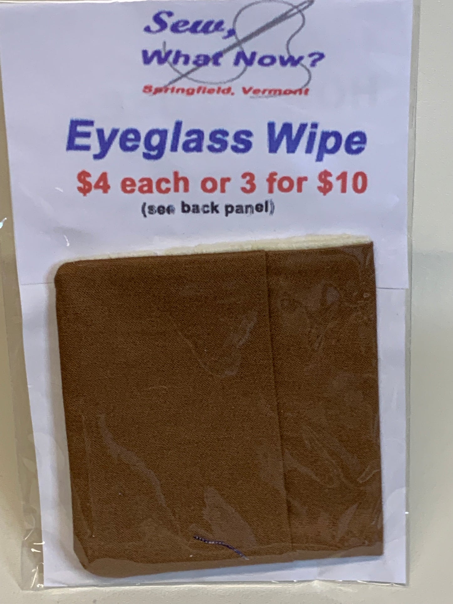 Eyeglass Wipe - Brown