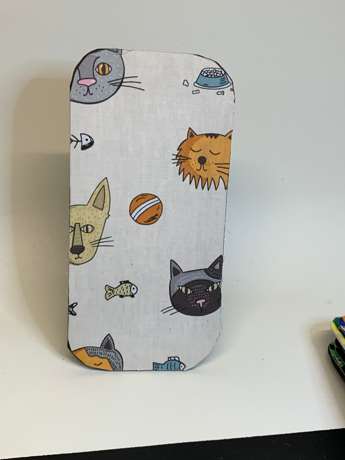 Mouse Pad - 4 1/2" x 9" - Tan with Cats1
