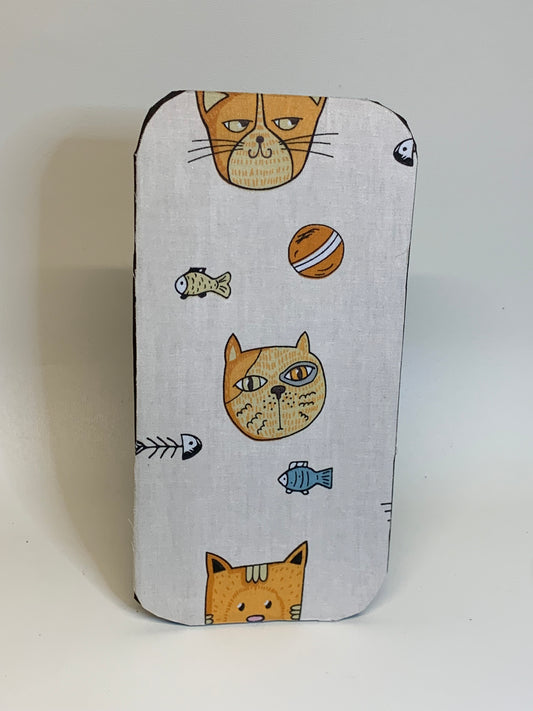 Mouse Pad - 4 1/2" x 9" - Tan with Cats2