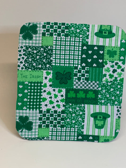 Mouse Pad - 7" x 8" - Shamrocks