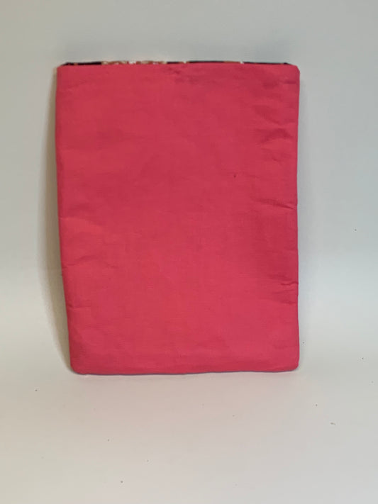 Book / Tablet Sleave - Coral color - 9" x 7"