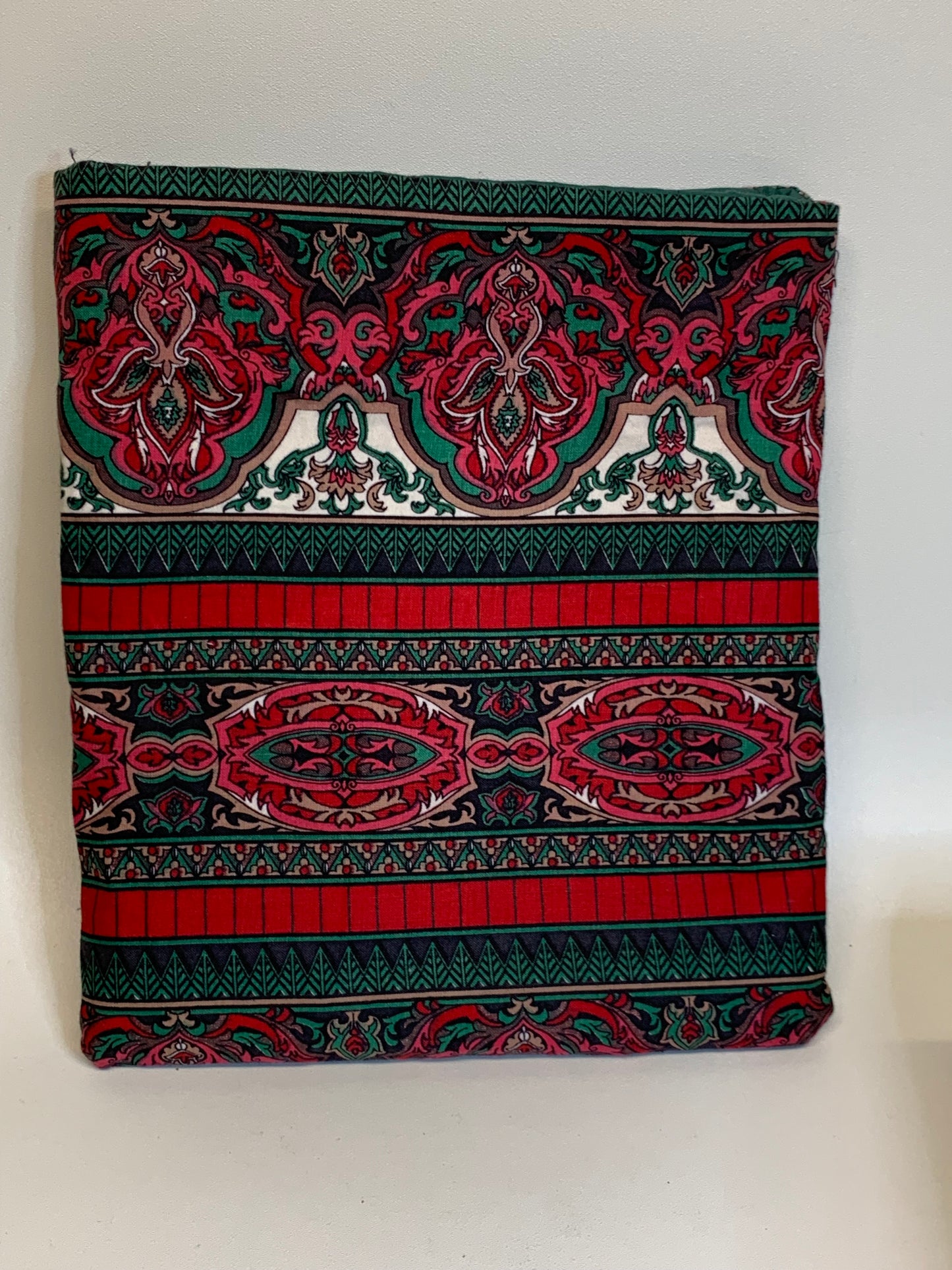 Book / Tablet Sleave - Red/Green/Tan/White designs - 10" x 8 3/4"